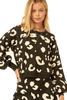 A Leopard Print Pullover Sweater