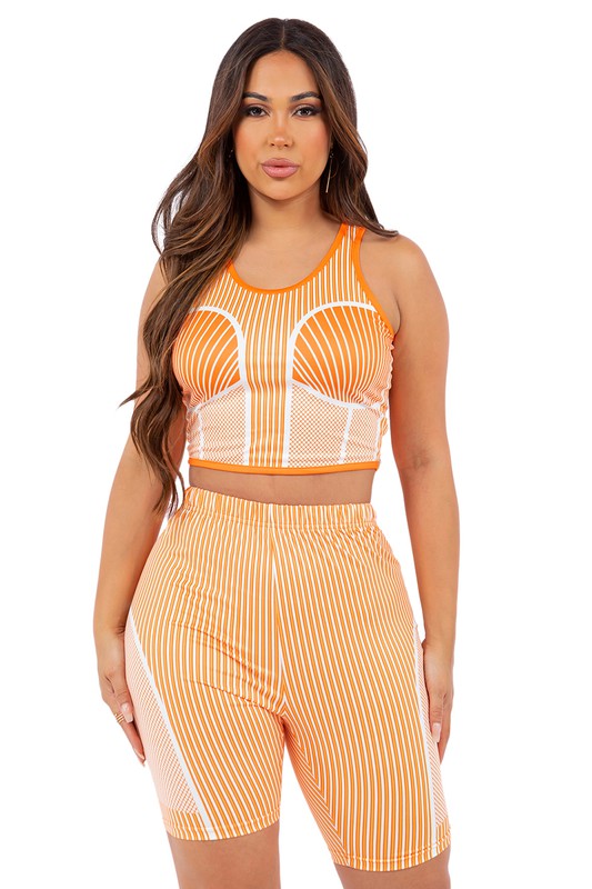 SEXY TWO PIECE SET TOP AND SHORT