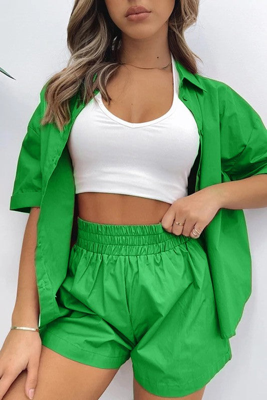 SEXY TWO PIECE SET TOP AND SHORT