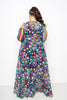 Eclectic Elegance Multi-Print Chiffon Maxi Dress