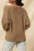 Cozy Elegance Ribbed Knit Sweater