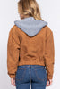 Streetwear Classic Long Sleeve Hoodie Corduroy Jacket
