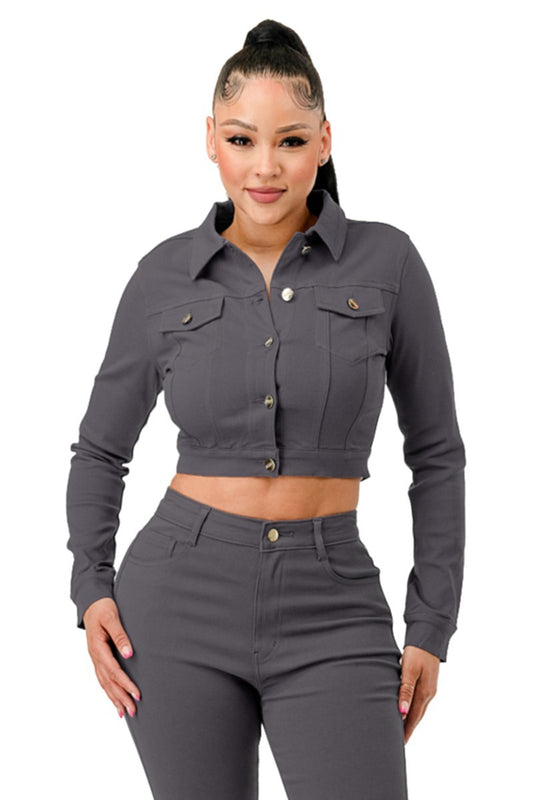 Super Stretchy Cropped Jacket-1